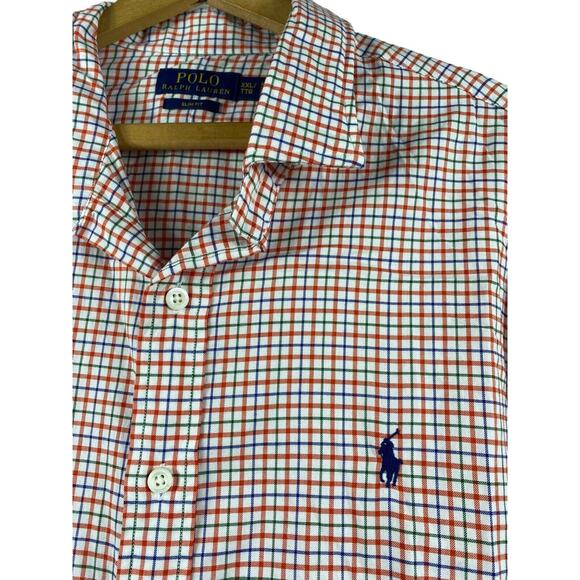 Ralph Lauren Red and Blue Checkered Dress Shirt - Picture 1 of 8